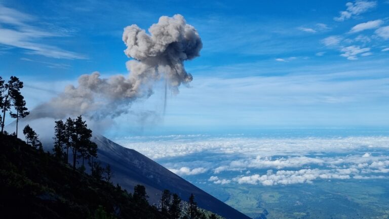 Volcan Fuego, active volcano Guatemala